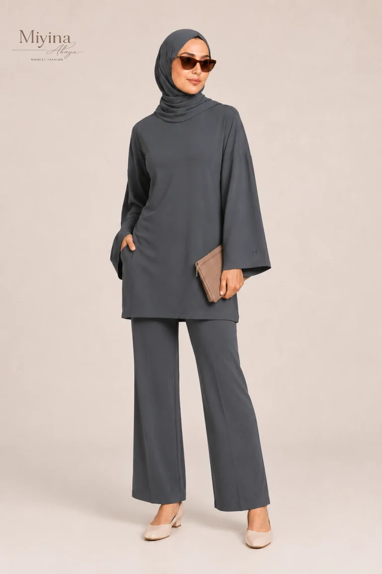 Miyina Bulk Buy Essential Straight Swim Legging Stone Designed For Comfort Versatility Performance Abaya Manufacturer