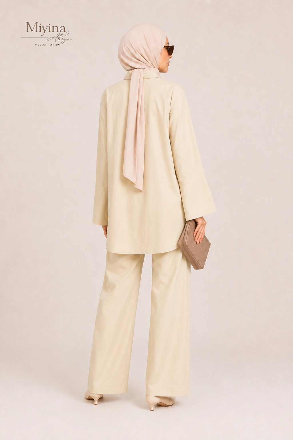 Miyina Bulk Buy Poplin Shirt Brown Rice Crisp Breathable Cotton Poplin Structured Yet Lightweight Feel Abaya Manufacturer
