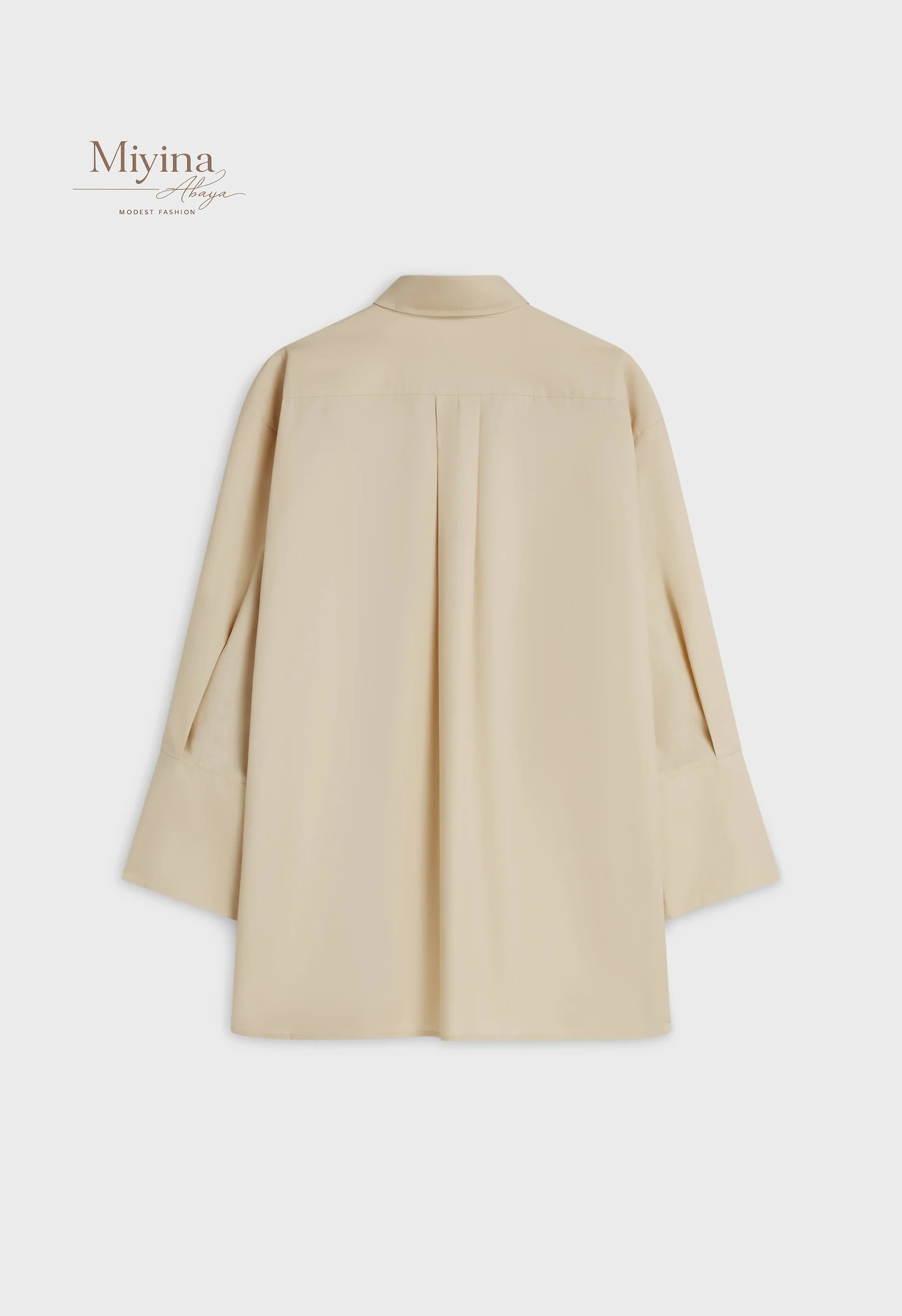Miyina Bulk Buy Poplin Shirt Brown Rice Crisp Breathable Cotton Poplin Structured Yet Lightweight Feel Abaya Manufacturer