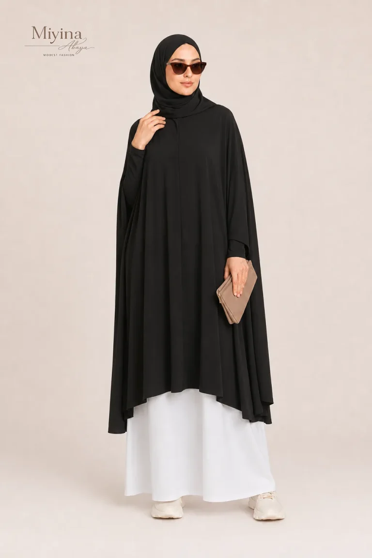 Miyina Bulk Buy Premium Jersey Prayer Abaya Black Perfect Jersey Jilbab Salah Hajj Umrah Abaya Manufacturer