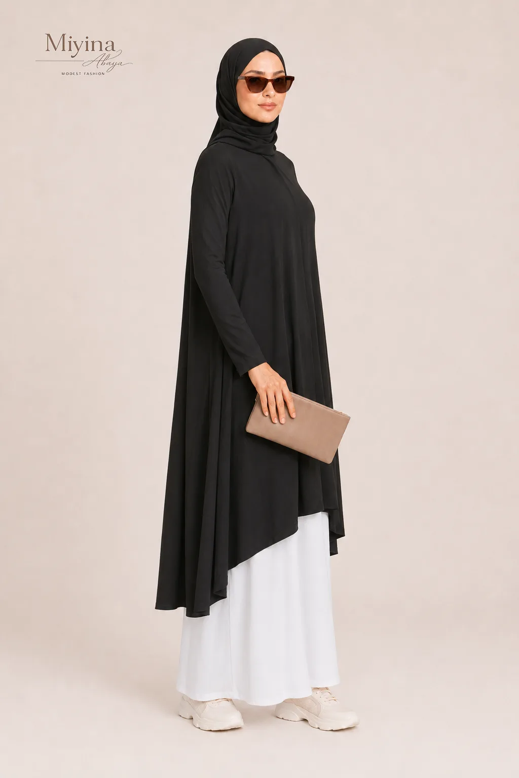 Miyina Bulk Buy Premium Jersey Prayer Abaya Black Perfect Jersey Jilbab Salah Hajj Umrah Abaya Manufacturer