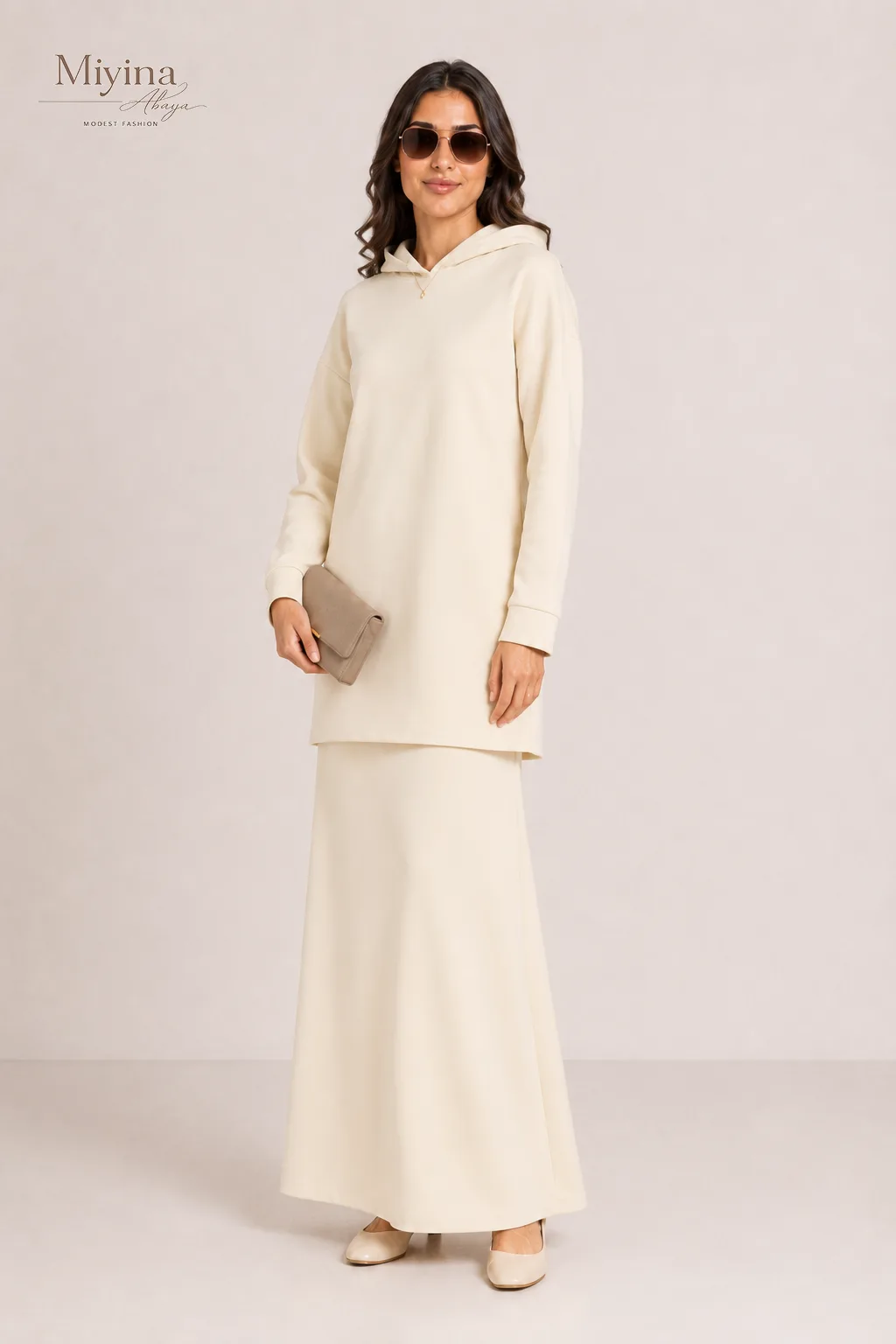 Miyina OEMODM Comfy Hoodie Manufacturer Smooth Soft Fabric Warmth Without Bulk Longer Length Islamic Manufacturer