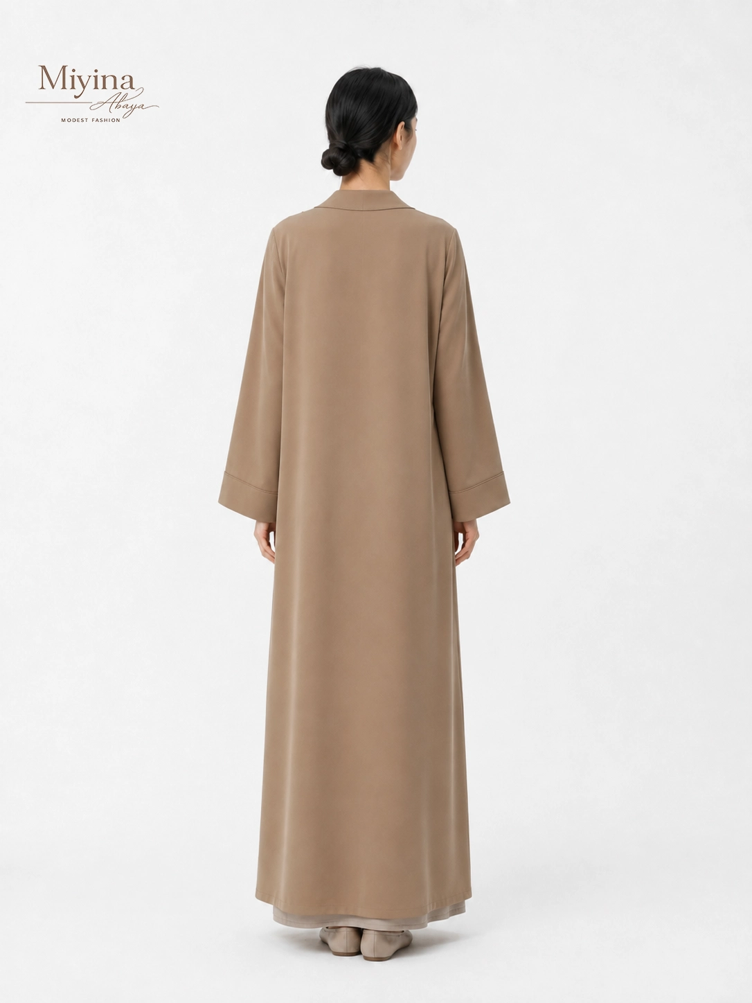 Miyina OEMODM Essential Abaya Regular Manufacturer Custom Full-Length Sleeves Modest Silhouette Islamic Manufacturer