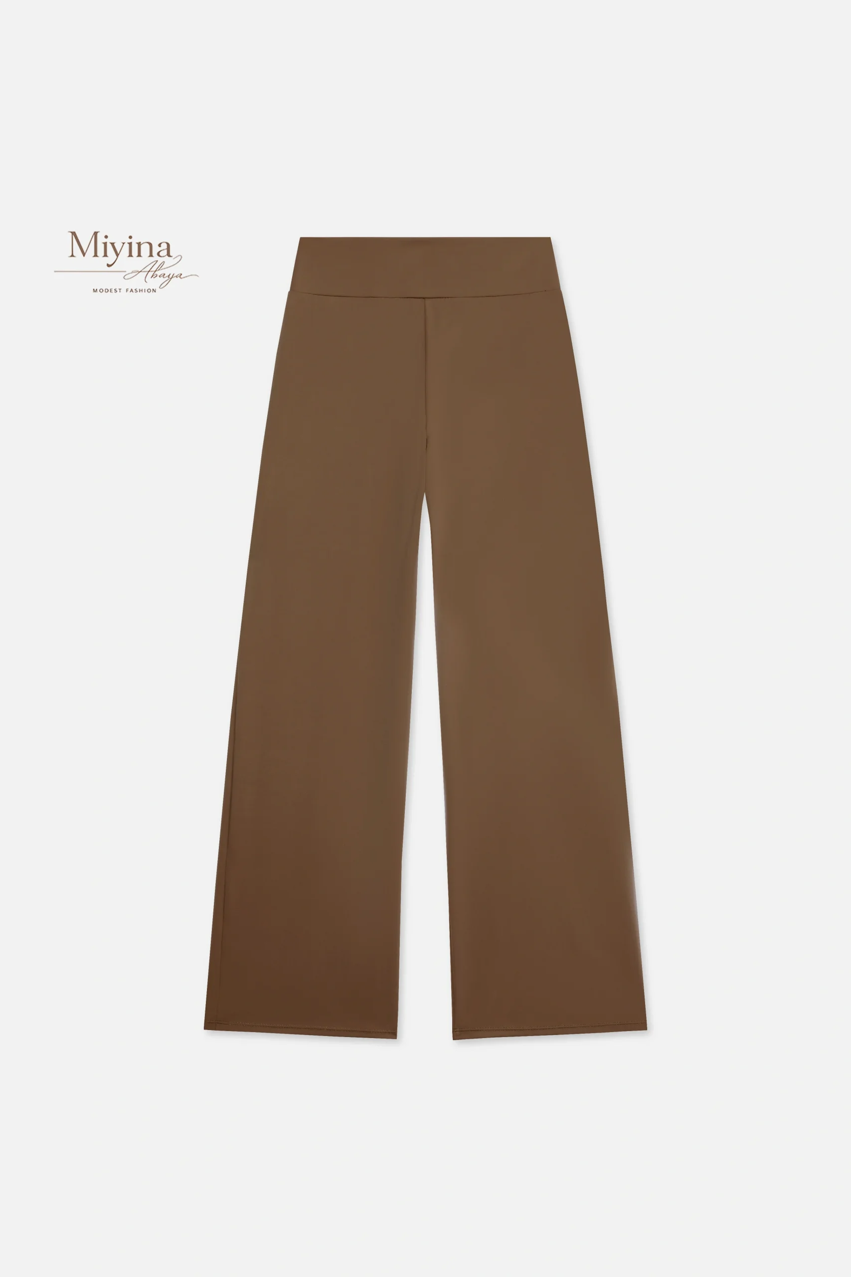 Miyina OEMODM Essential Straight Swim Legging Dark Terra Manufacturer Custom Relaxed Fit Convenient Loops Stretchy Fabric Islamic Manufacturer