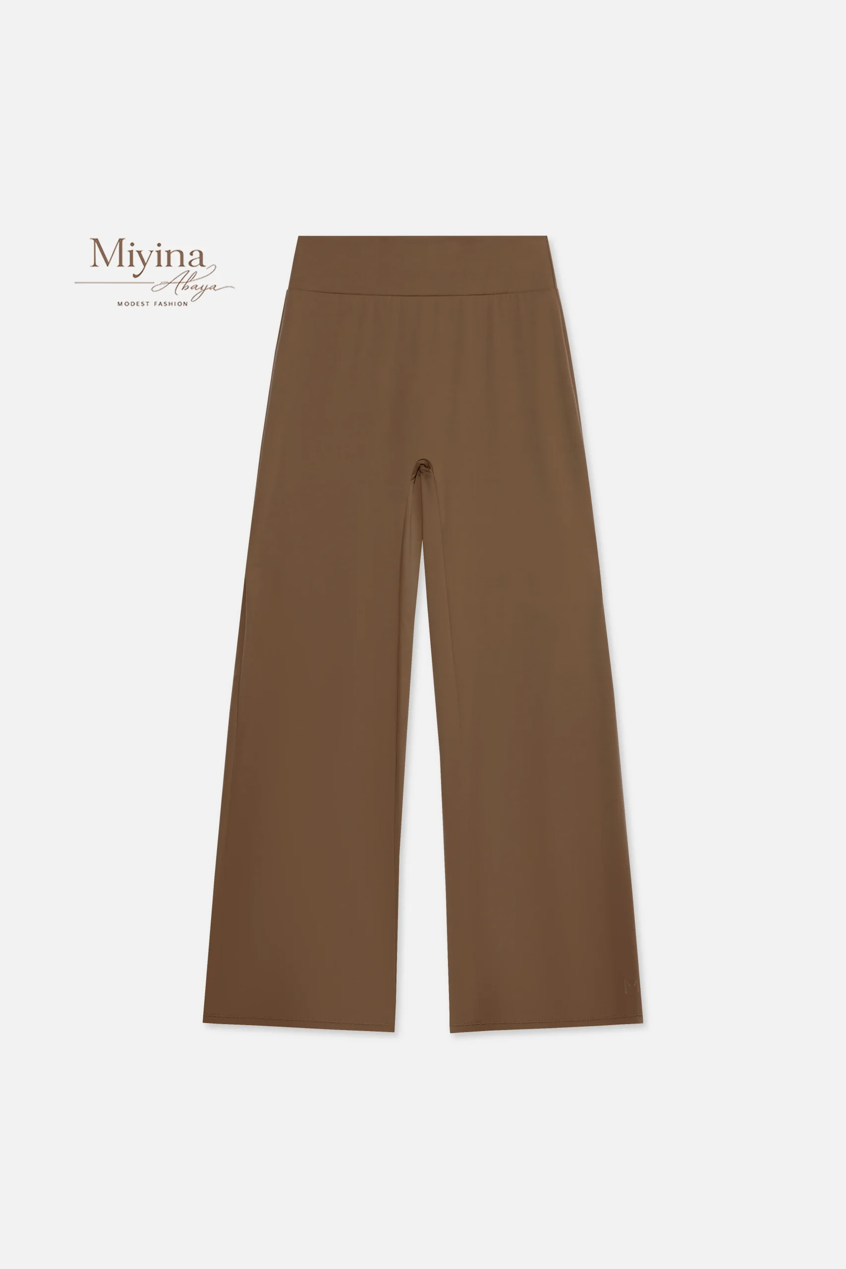 Miyina OEMODM Essential Straight Swim Legging Dark Terra Manufacturer Custom Relaxed Fit Convenient Loops Stretchy Fabric Islamic Manufacturer