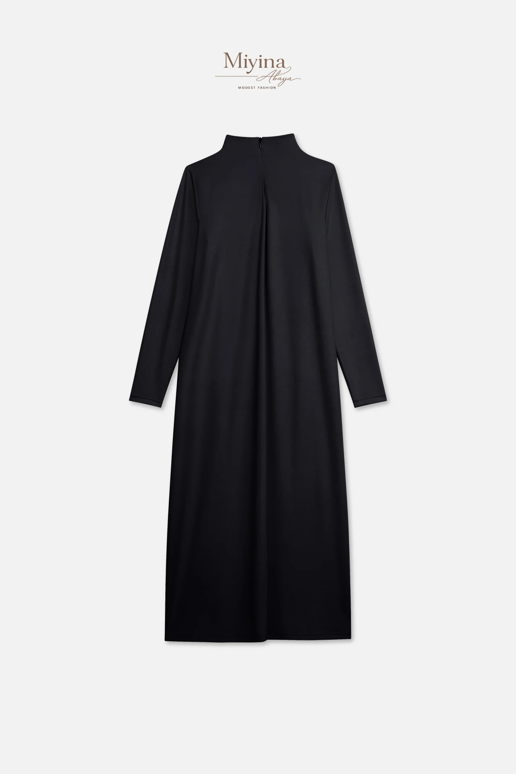 Miyina OEMODM Essential Swim Dress Black Manufacturer Custom Lightweight Quick-Drying Materials Zipper Closure Islamic Manufacturer