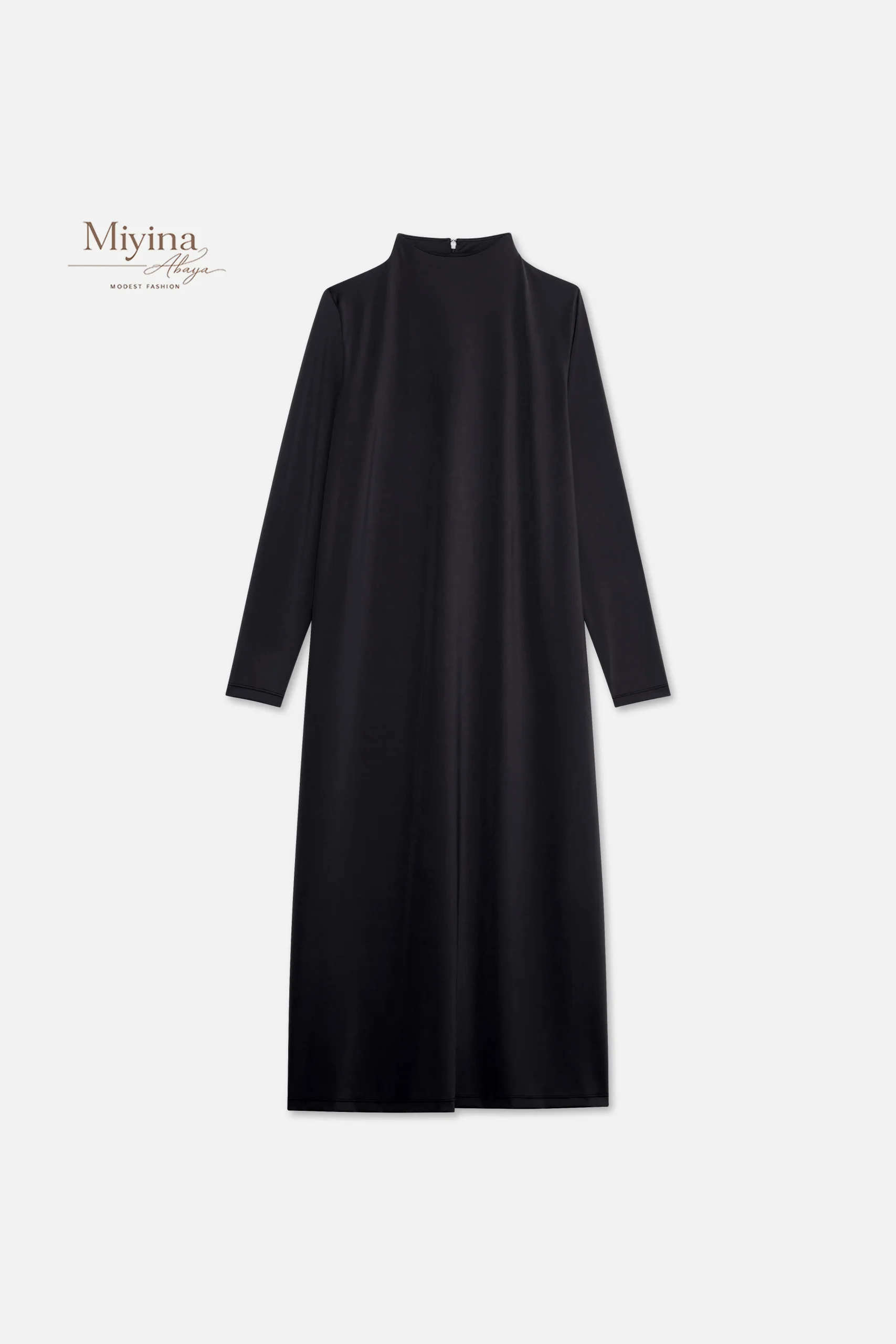 Miyina OEMODM Essential Swim Dress Black Manufacturer Custom Lightweight Quick-Drying Materials Zipper Closure Islamic Manufacturer