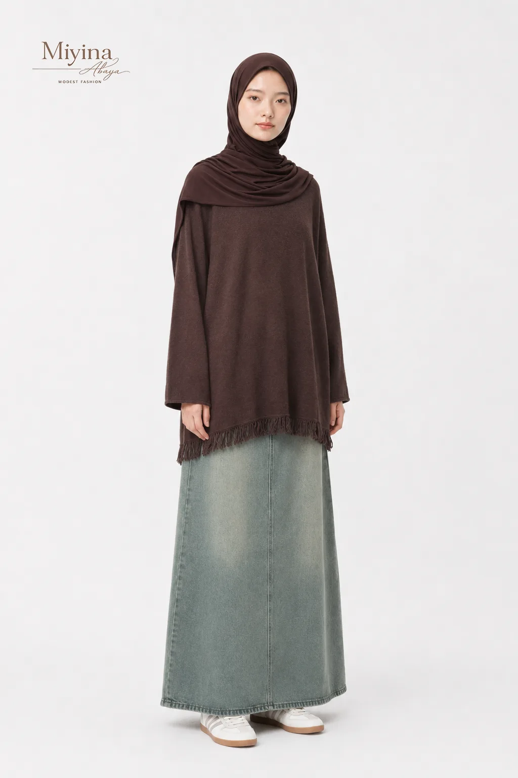 Miyina OEMODM Icy Mist Fringed Woven Knit Sweater Round Neck Fringed Details Woven Knit Material Supplier