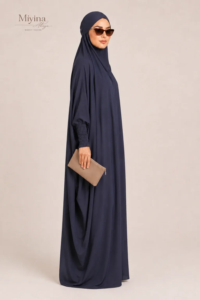 Miyina OEMODM One Piece Full Length Jilbab Prayer Abaya Pebble Manufacturer Custom Nidha Fabric Lightweight Soft Islamic Manufacturer