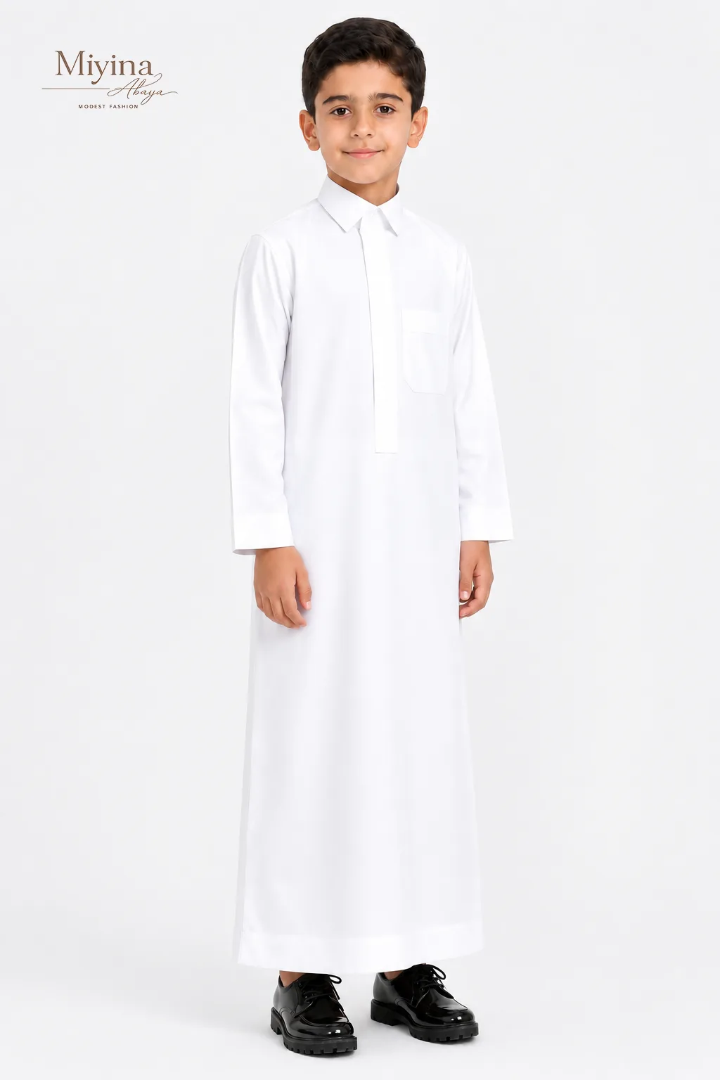 Miyina OEMODM Thobe Zakhrafat Cream Kids Worth Your Presence On Special Occasions And Happy Holidays Supplier-sku1