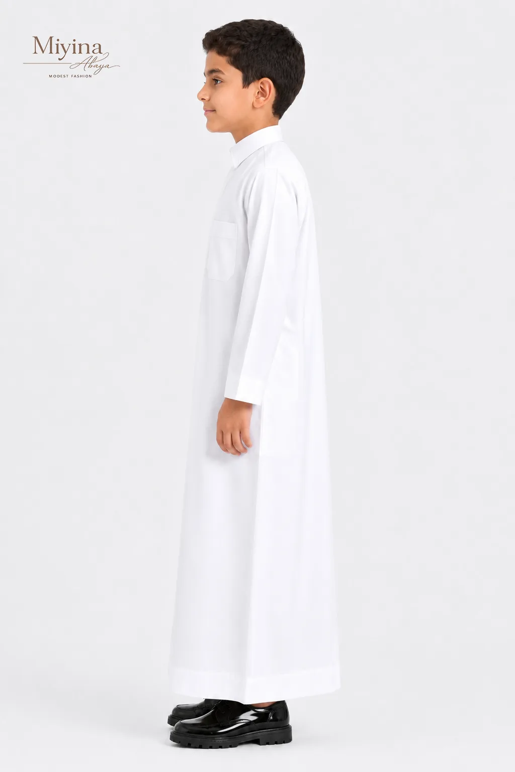 Miyina OEMODM Thobe Zakhrafat Cream Kids Worth Your Presence On Special Occasions And Happy Holidays Supplier-sku3