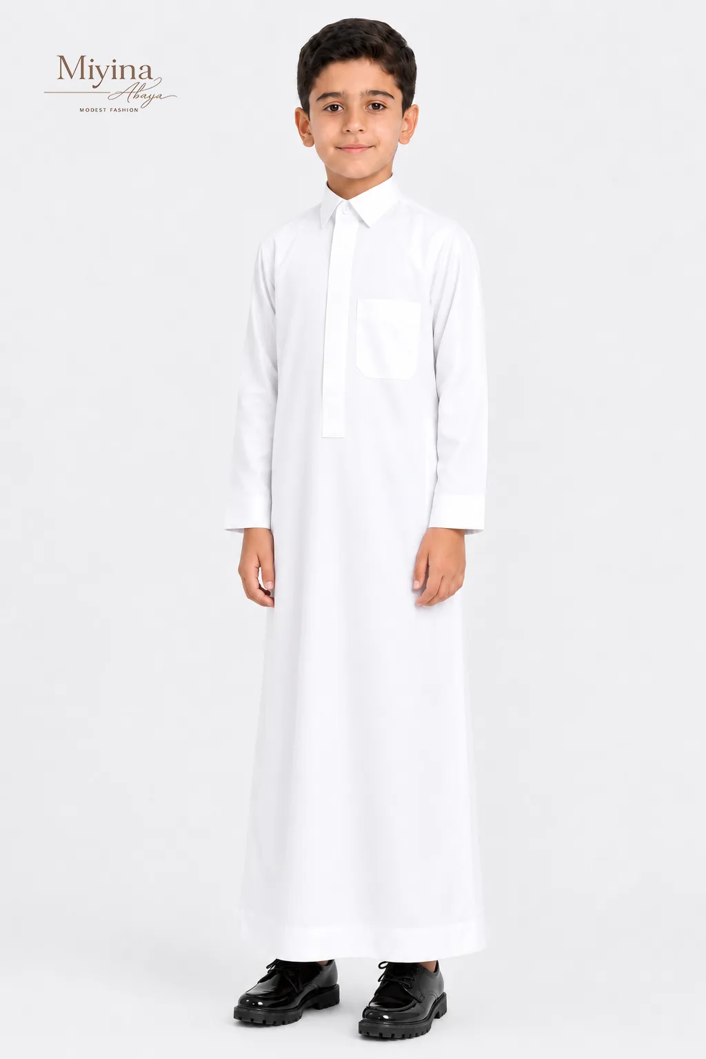 Miyina OEMODM Thobe Zakhrafat Cream Kids Worth Your Presence On Special Occasions And Happy Holidays Supplier-sku5