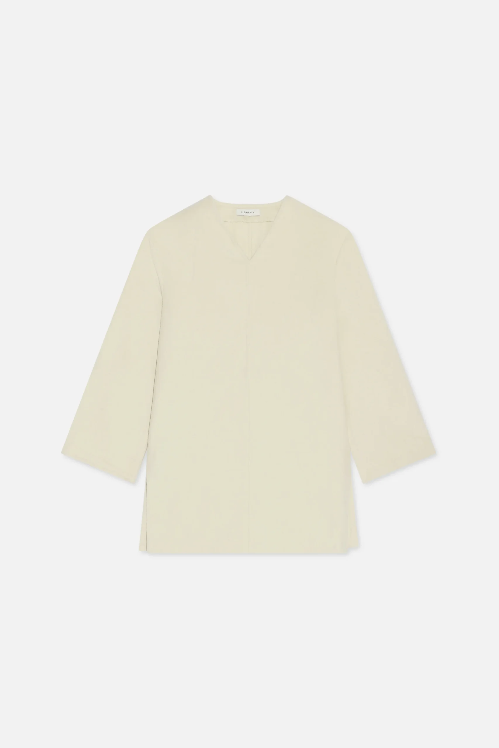 Miyina OEMODM Wool Blend Sweater Cloud White Soft Wool Blend Longline Cut Straight Fit Supplier