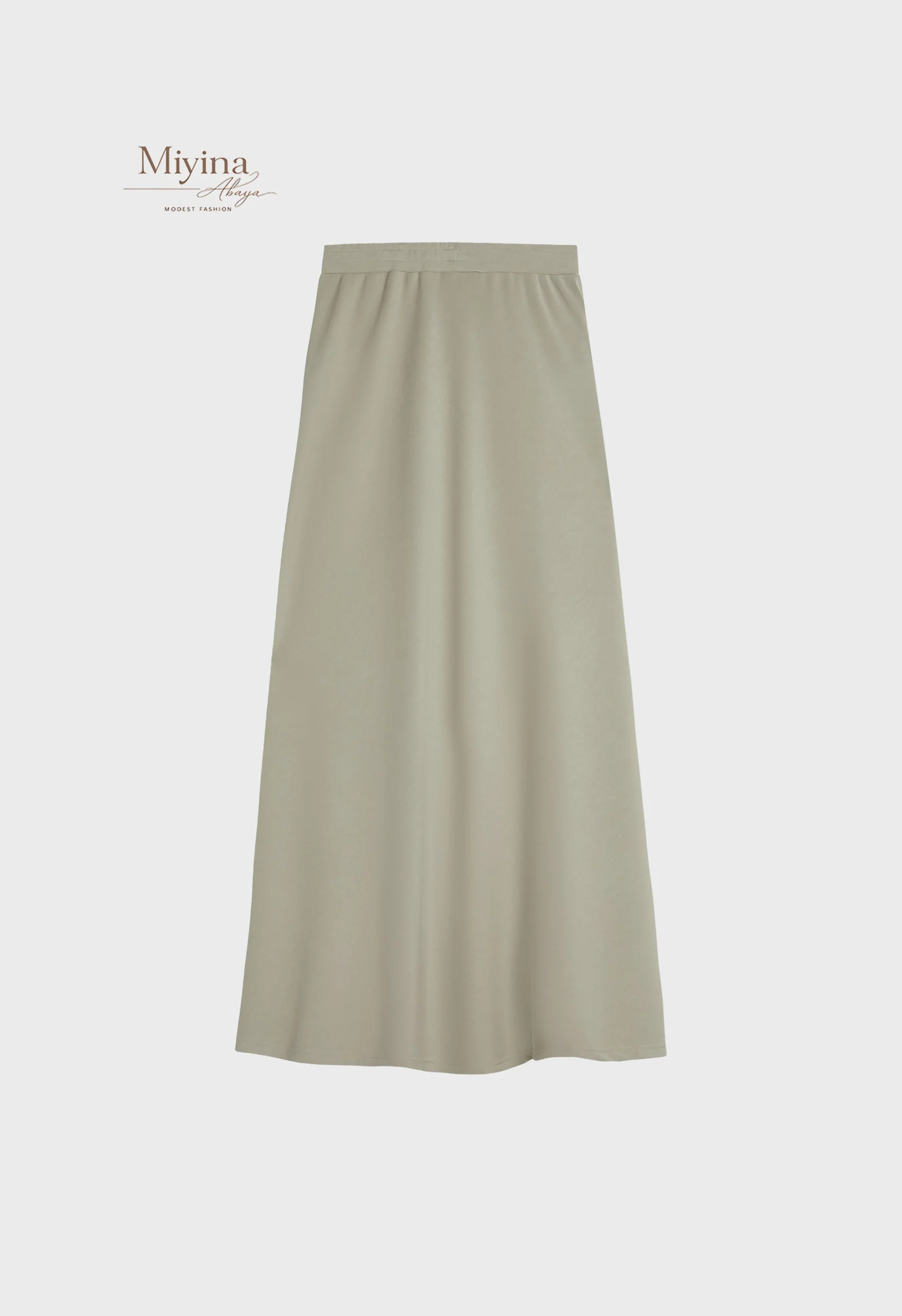 Miyina Wholesale Jersey Modal Skirt Sage Custom Soft Modal Skirts Muslim Manufacturer