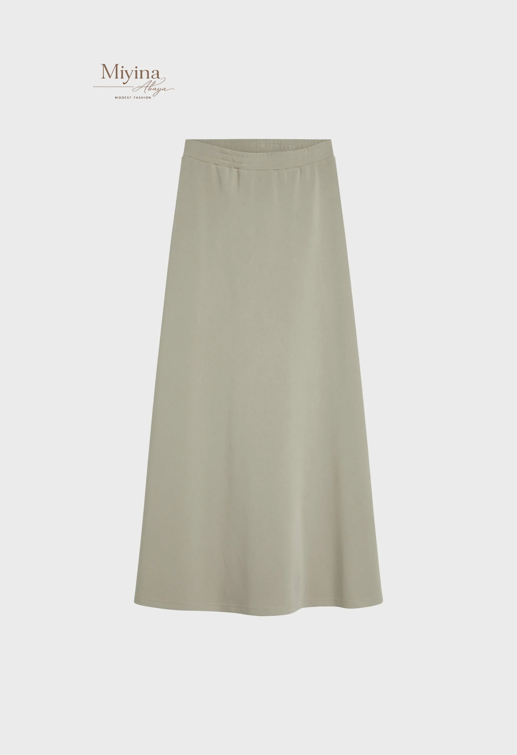 Miyina Wholesale Jersey Modal Skirt Sage Custom Soft Modal Skirts Muslim Manufacturer