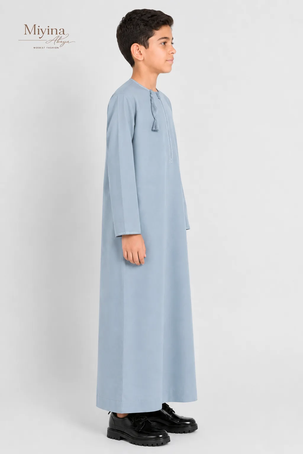 Miyina Wholesale Junior Boys Premium Omani Thobe - Desert Sky Manufacturer-sku4