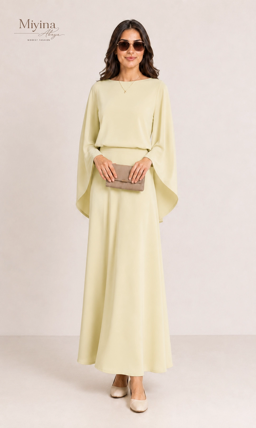 Miyina Wholesale Summer Skirt Sand Custom High-Waisted A-Line Design Muslim Manufacturer