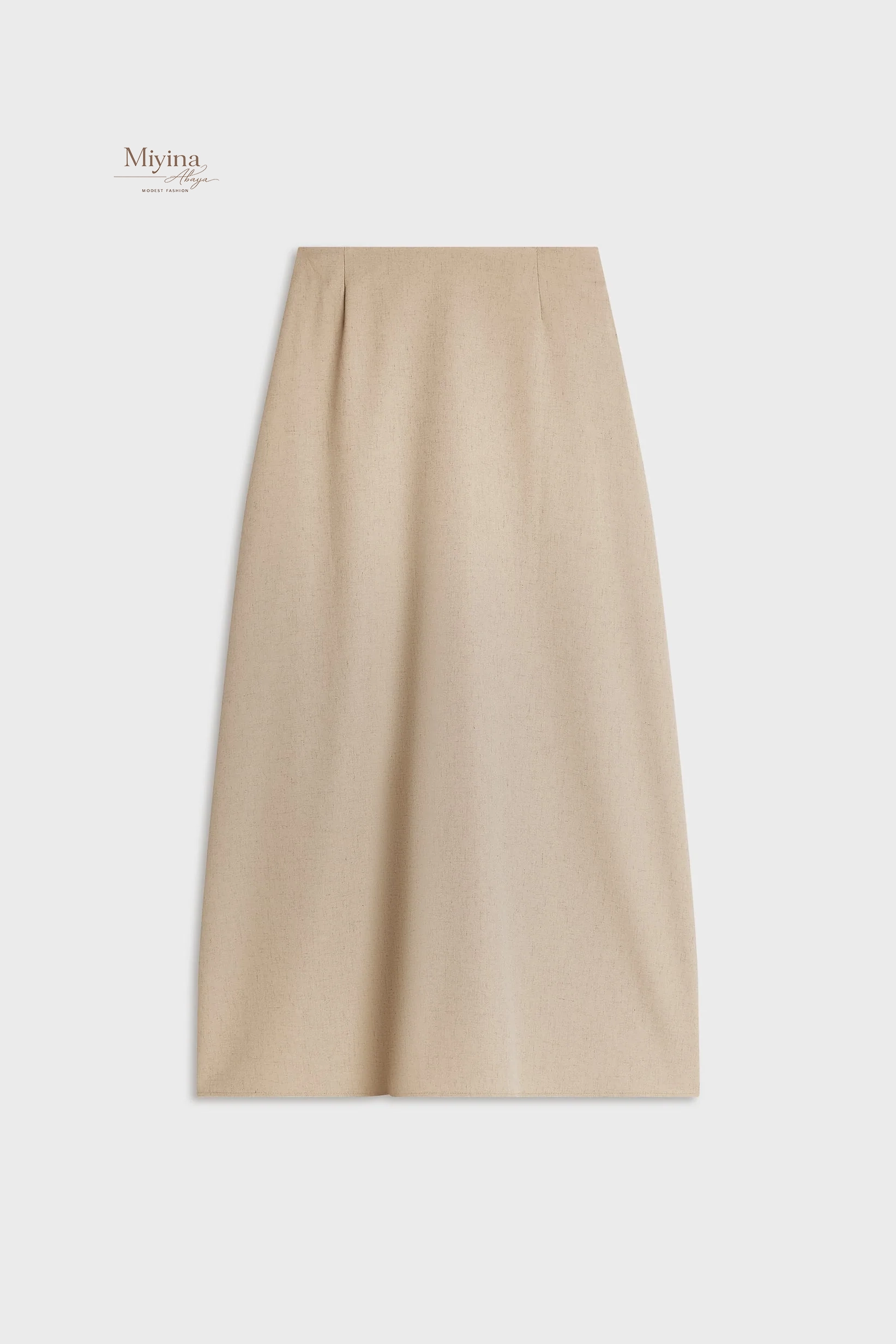 Miyina Wholesale Wrap Skirt White Pepper Custom Clean Elongated Silhouette Muslim Manufacturer