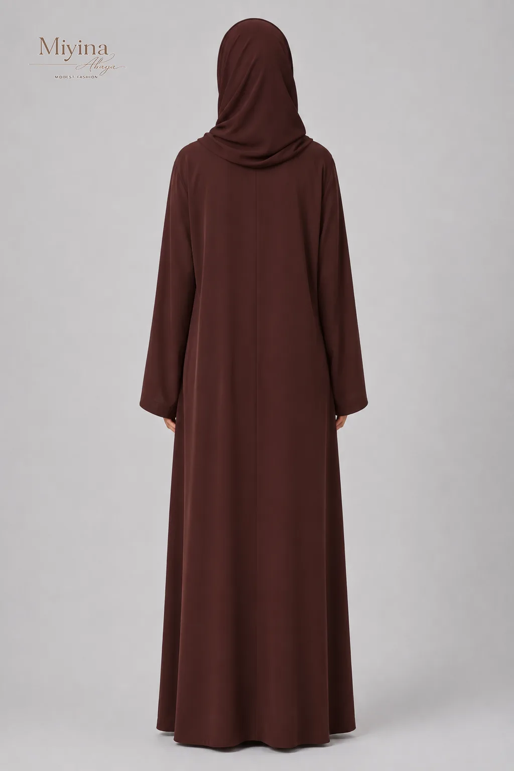 Miyina Wholesale luxury-mahogany-liyana-bloom-open-abaya Manufacturer