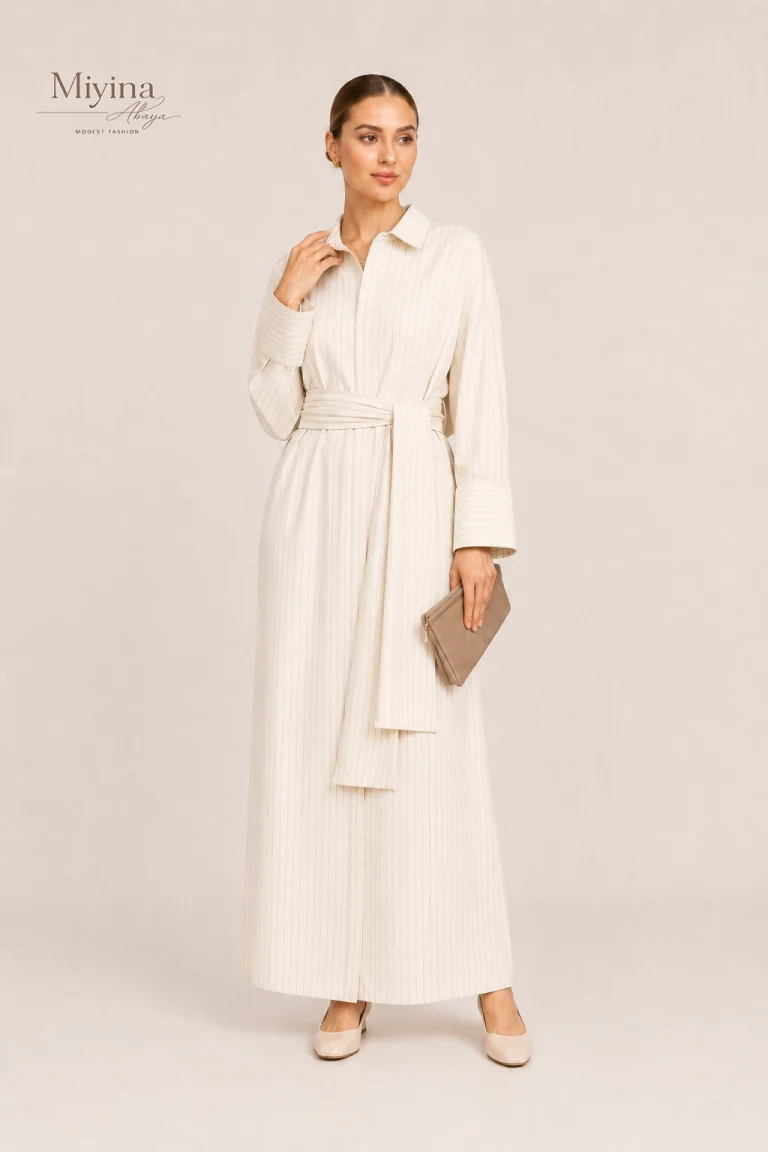 Striped Shirt Dress3