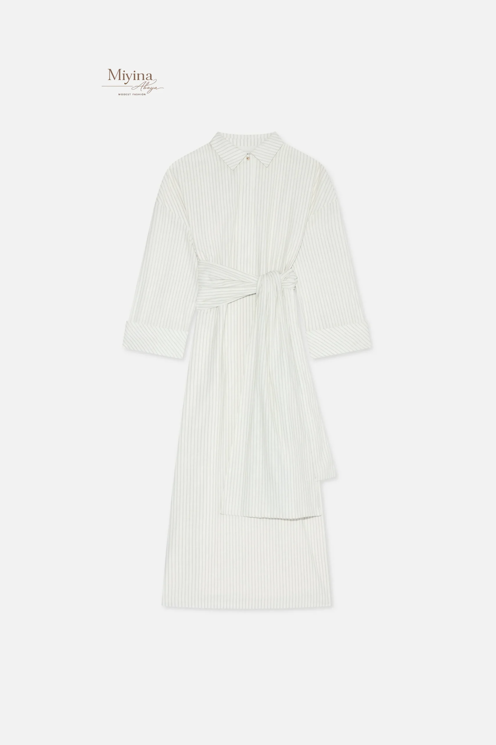 Striped Shirt Dress8