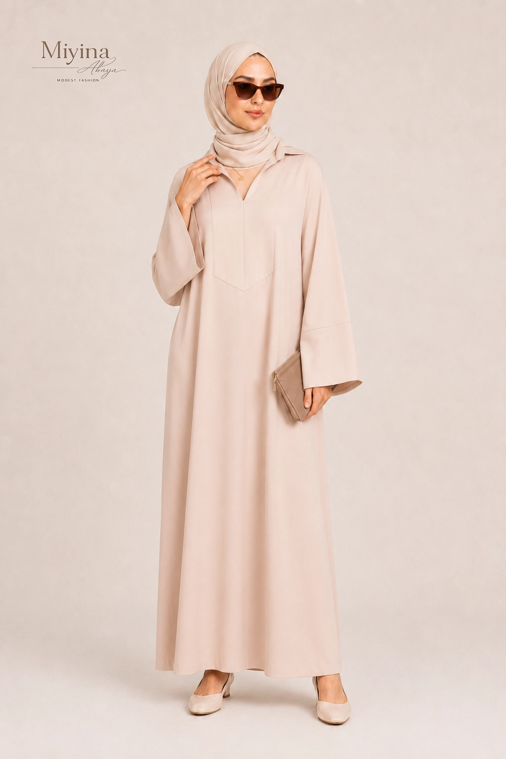 Miyana Wholesale Kaftan Dress Short Dark Rose 1